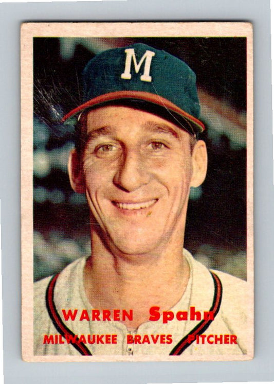 1957 Topps Warren Spahn #90