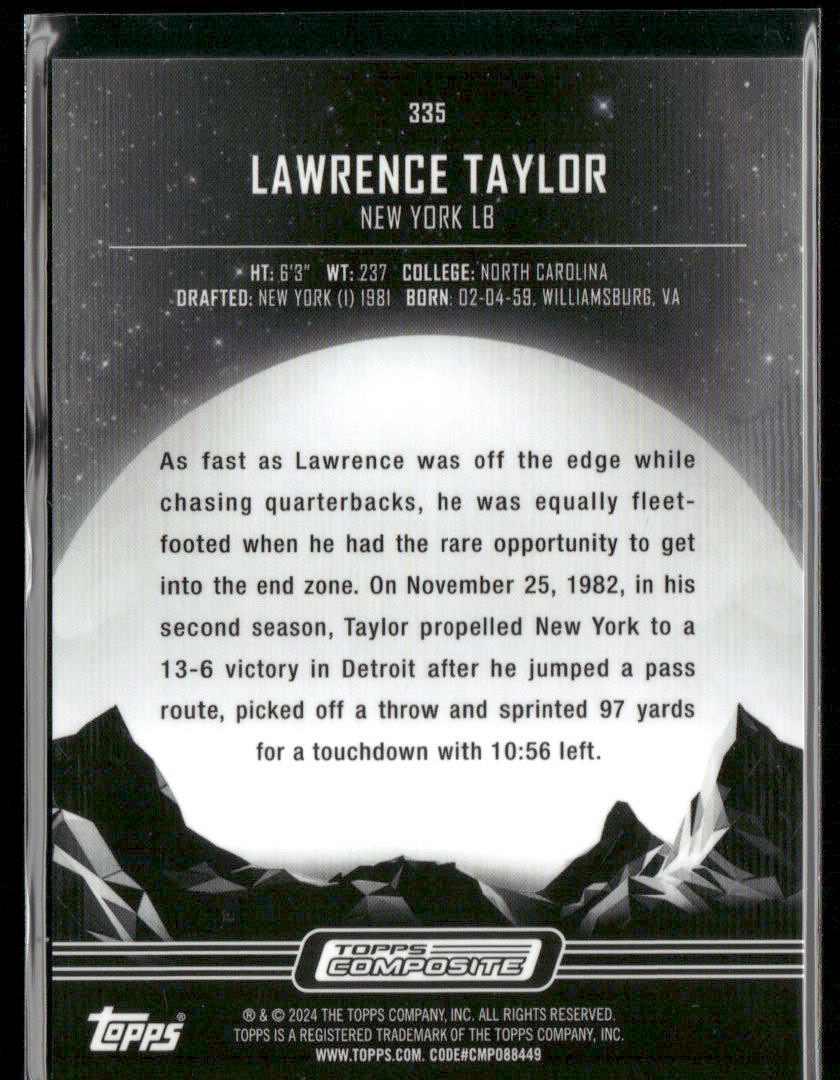 2023 Topps Composite Lawrence Taylor #335 Midngiht