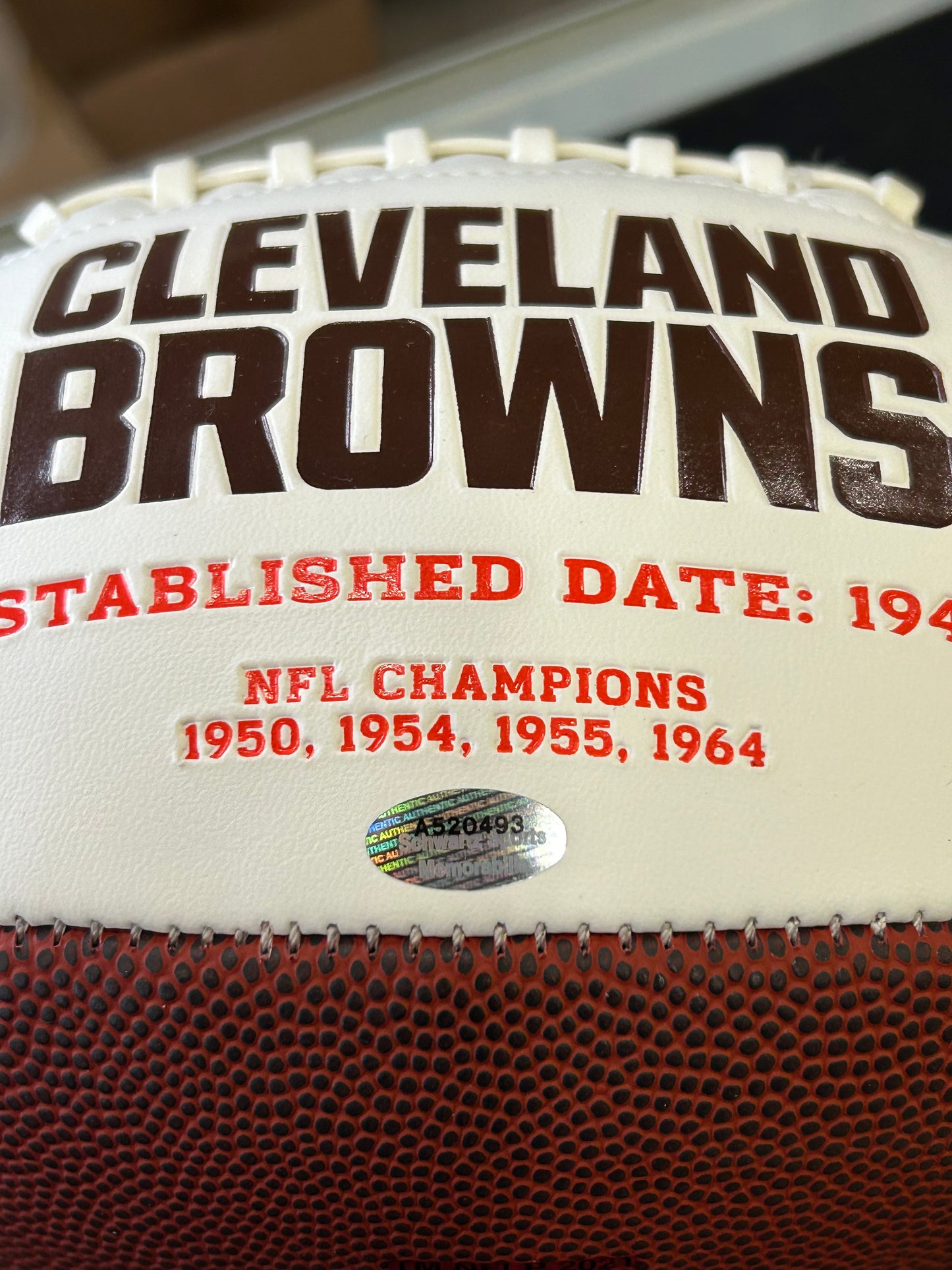 Donovan Peoples-Jones Cleveland Browns Signed Football Ball