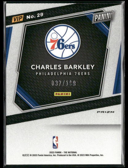 2023 Panini The National Charles Barkley #29 Red Cracked Ice /199