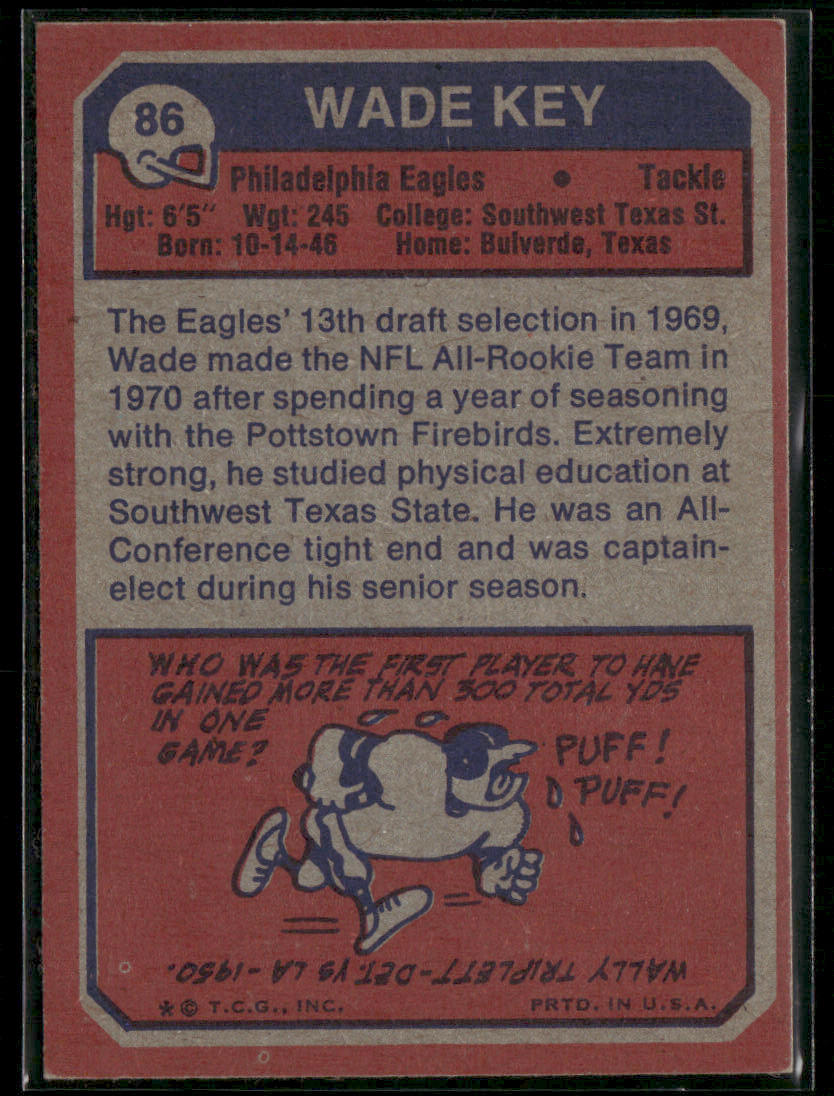 1973 Topps Wade Key #86