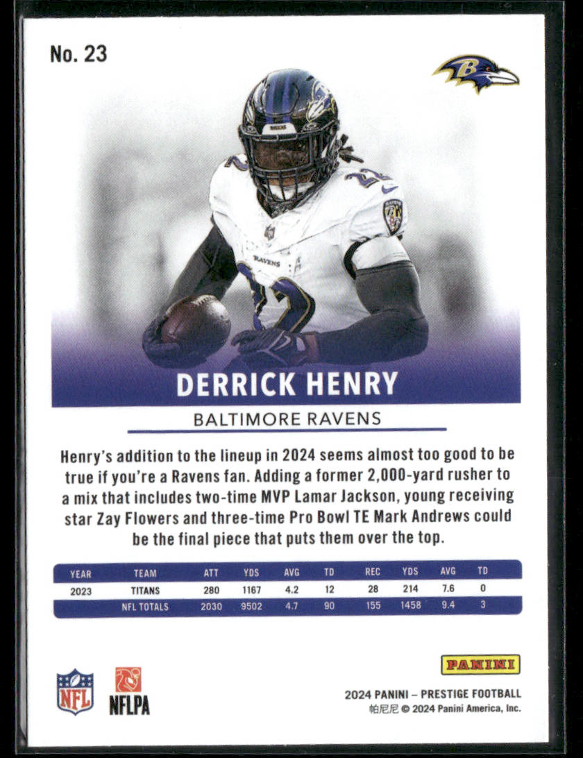 2024 Prestige Derrick Henry #23 Sunburst