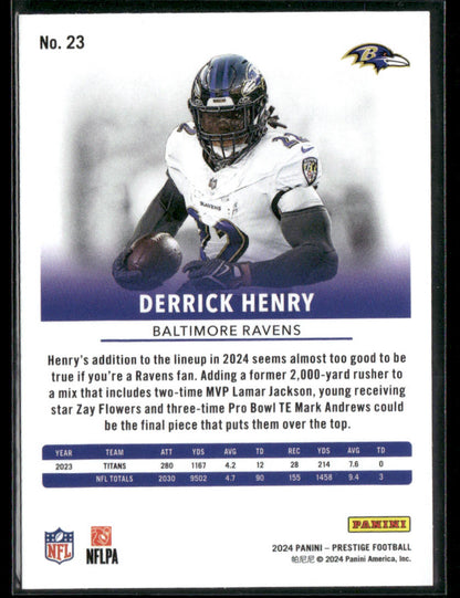 2024 Prestige Derrick Henry #23 Sunburst