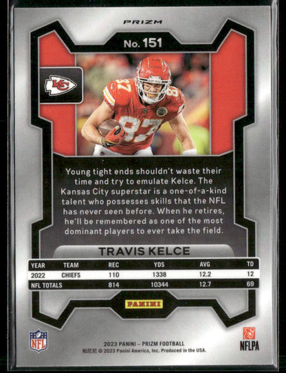 2023 Panini Prizm Travis Kelce #151 White