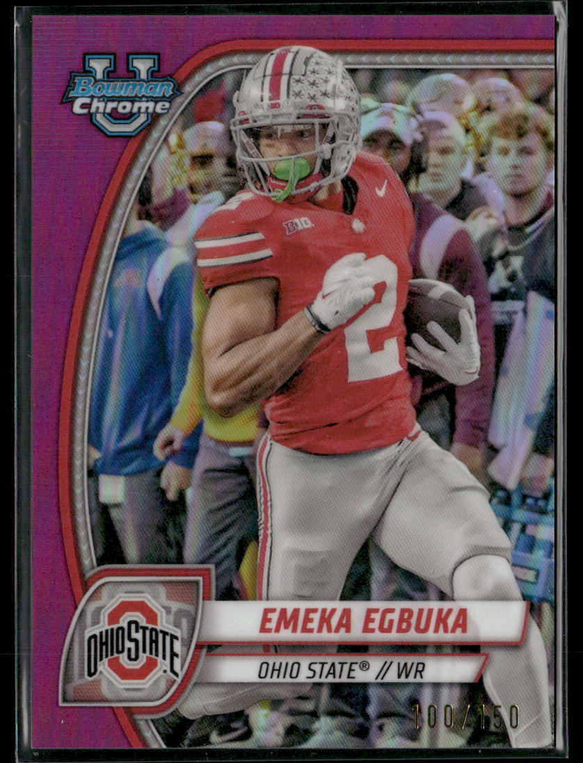 2024 Bowman Chrome University Emeka Egbuka #70 00/250