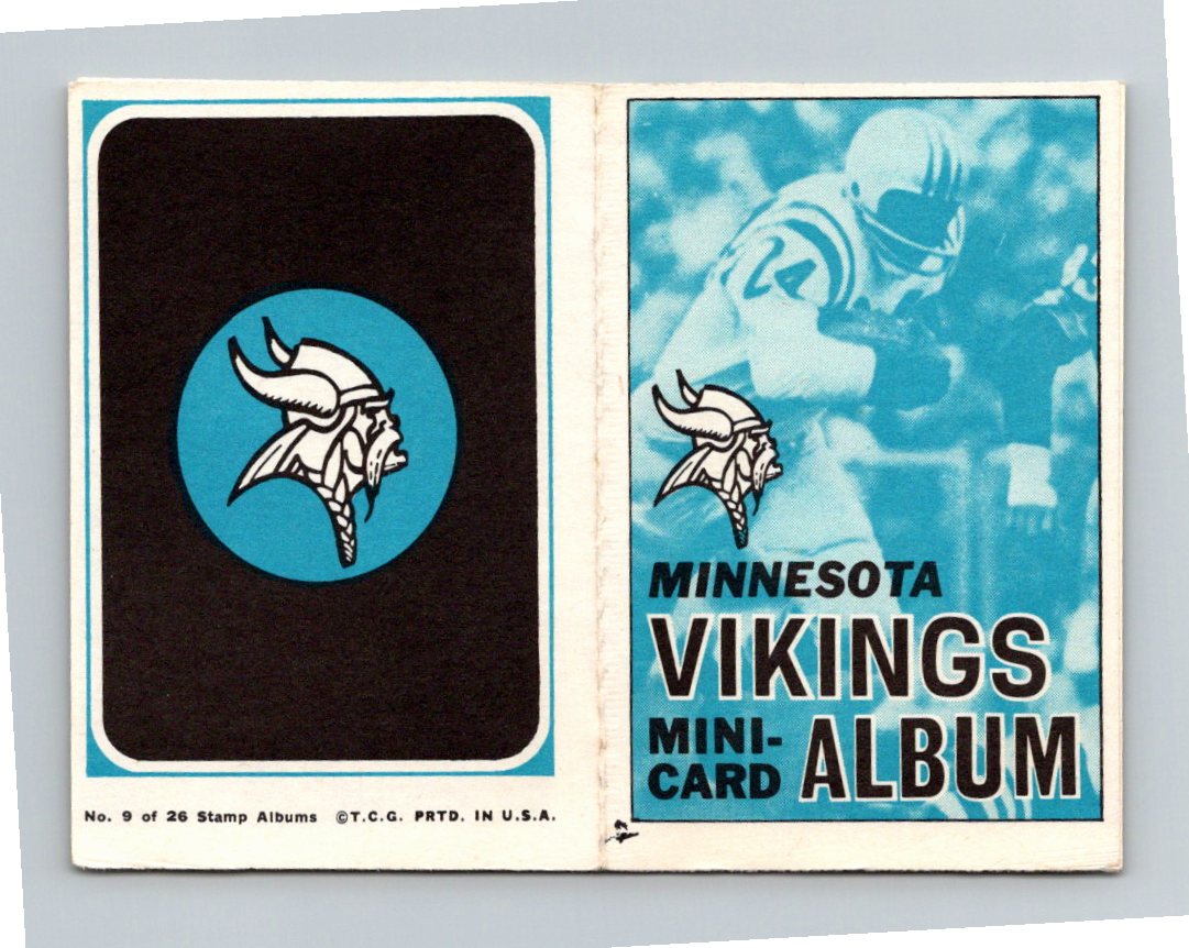 1969 Topps Minnesota Vikings Team #9 Mini-Card Album