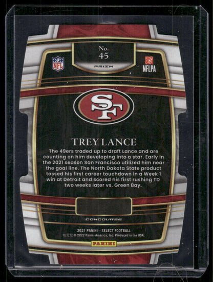 2021 Panini Select Trey Lance #45 G/w/p Pandora