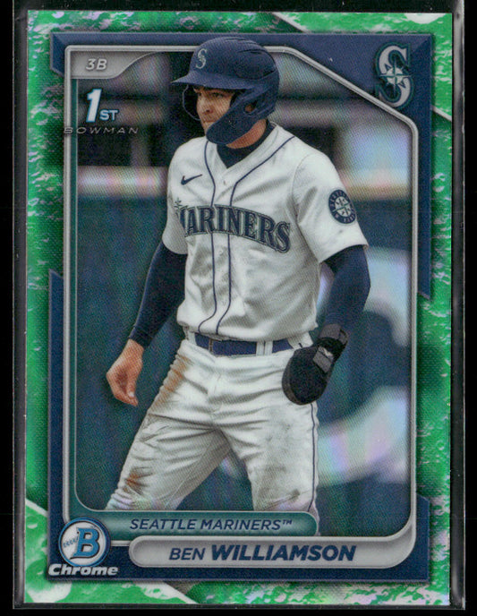 2024 Bowman Chrome Ben Williamson #BCP-67 Lunar Glow 1st Bowman