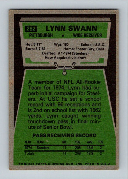 1975 Topps Lynn Swann #282 Rookie