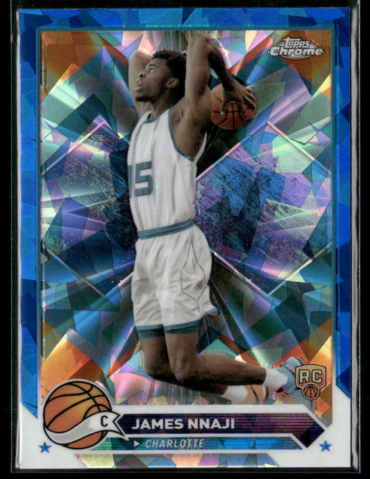 2023 Topps Chrome Sapphire James Nnaji #173 Rookie