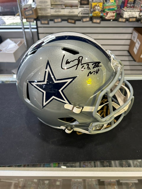 Larry Brown Dallas Cowboys Signed Football Helmet