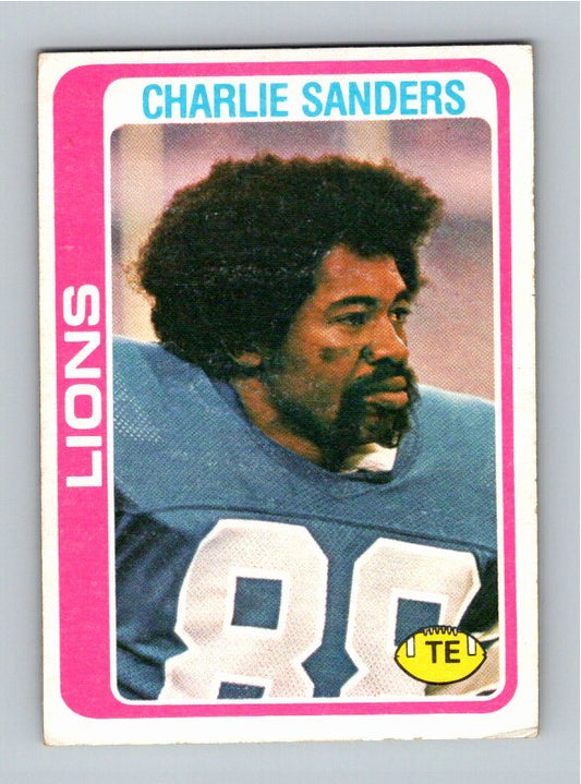 1978 Topps Charlie Sanders #344