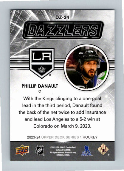 2023 Upper Deck Phillip Danault #DZ-34 Dazzlers