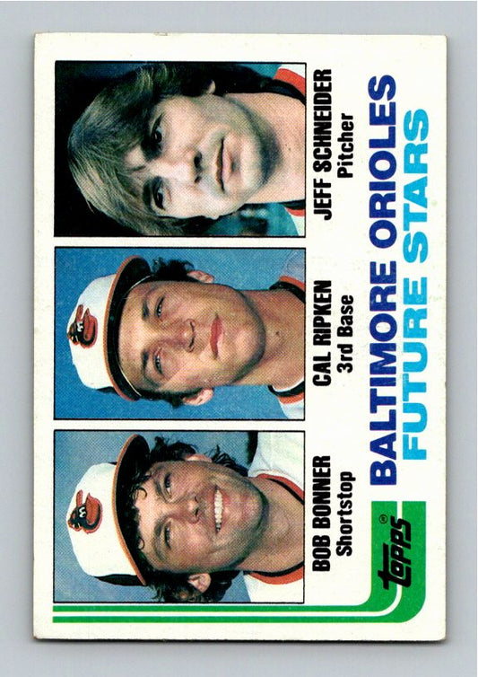 1982 Topps Schneider Bonner Cal Ripken Jr. #21 Baltimore Orioles Future Stars