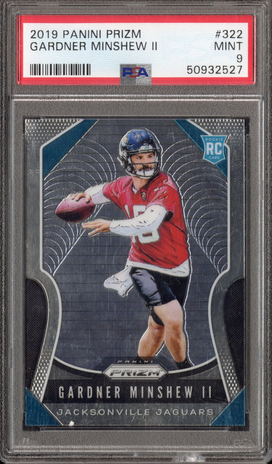 2019 Panini Prizm Gardner Minshew II #322 PSA 9