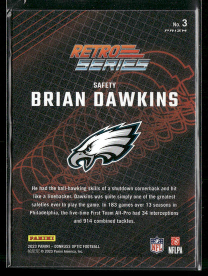 2023 Panini Optic Brian Dawkins #3 Retro Series