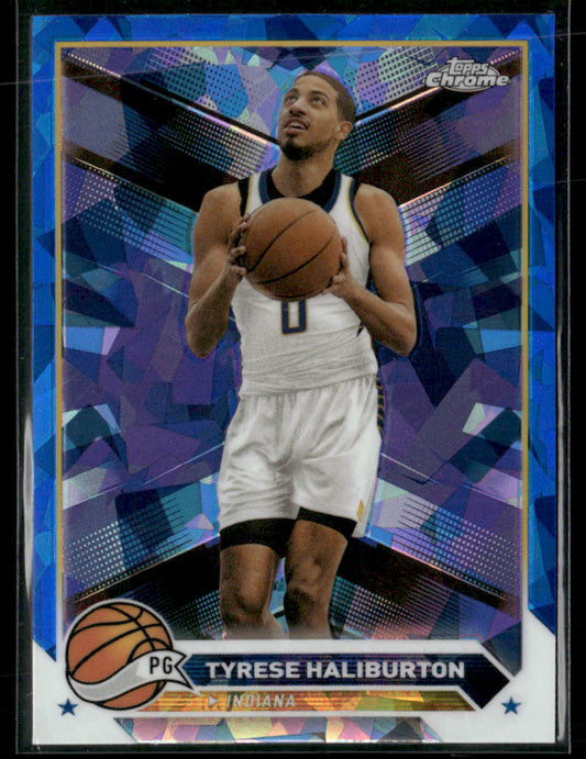 2024 Topps Chrome Sapphire Tyrese Haliburton #4