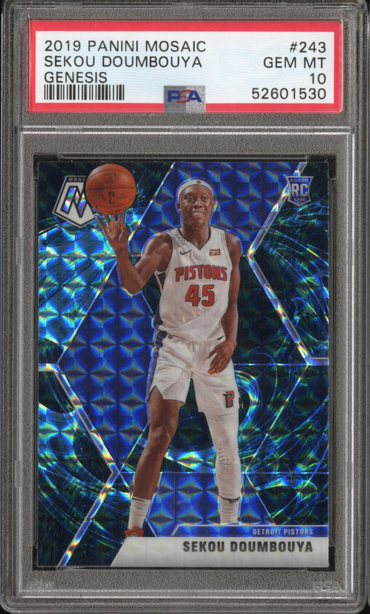 2019 Panini Mosaic Sekou Doumbouya #243 Genesis PSA 10