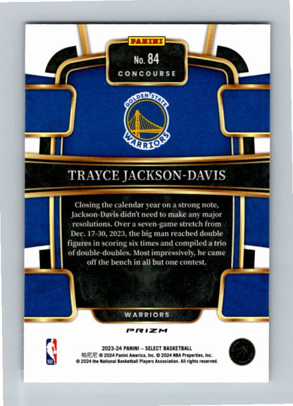 2023 Panini Select Trayce Jackson-Davis #15 Silver Prizm Rookie