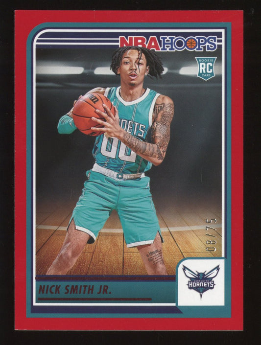 2023-24 Panini Hoops Nick Smith Jr. #235 Red /75