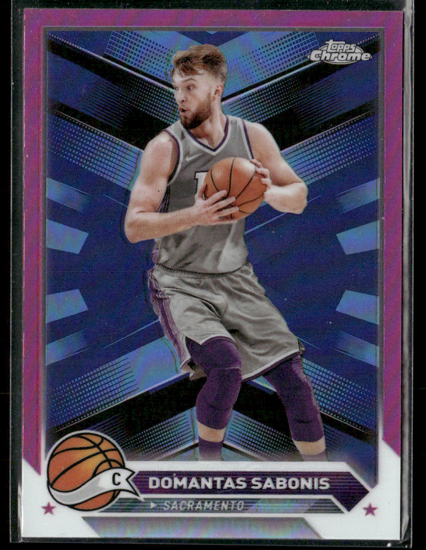 2023-24 Topps Chrome Domantas Sabonis #10 Pink Refractor