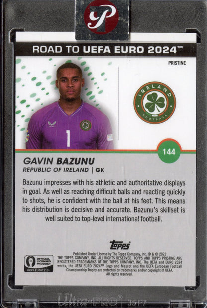 2023 Topps Pristine Gavin Bazunu #144 Gold /50