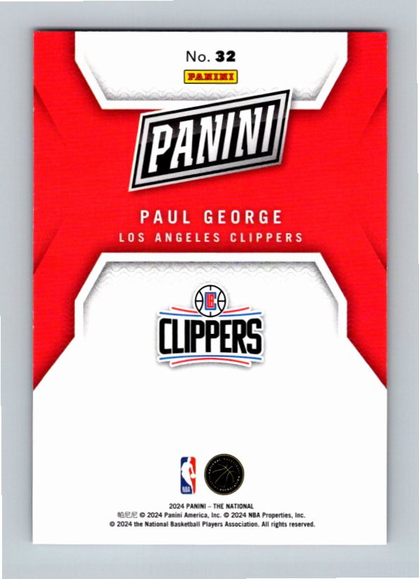 2024 Panini The National Paul George #32 /90