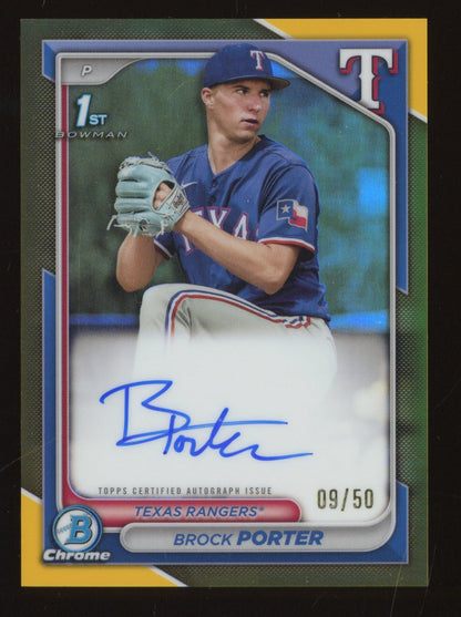 2024 Bowman Chrome Brock Porter #CPA-BP Autograph /50 1st