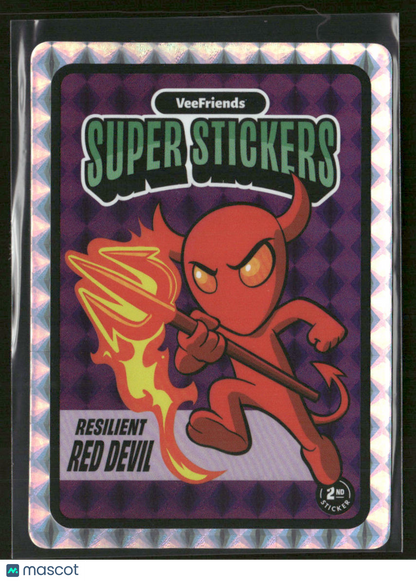 2025 VeeFriends Super Stickers Manga Series Resilient Red Devil