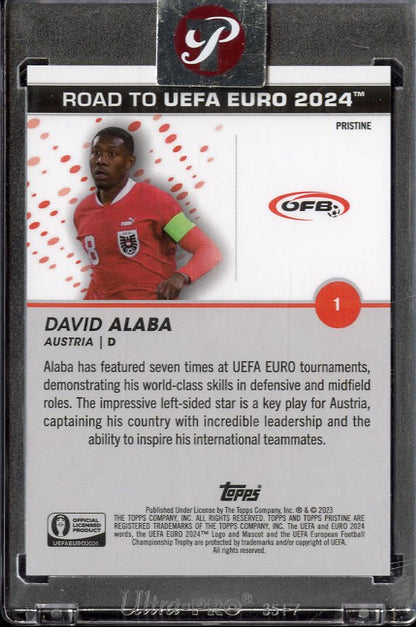 2023 Topps Pristine David Alaba #1 Blue /75