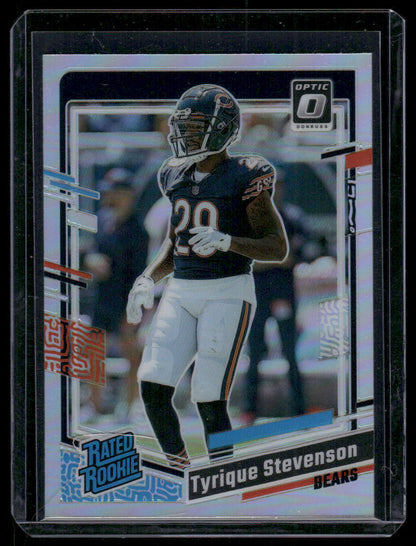 2023 Panini Donruss Optic Tyrique Stevenson #219 Holo Prizm Rated Rookie