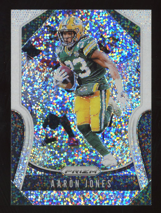 2019 Panini Prizm Aaron Jones #120 White Sparkle Prizm Short Print