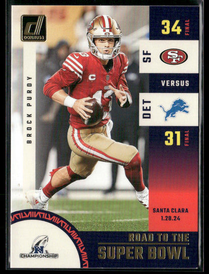 2024 Panini Donruss Brock Purdy #SBCC2 Road To The Super Bowl 34/31