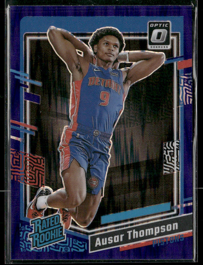 2023-24 Panini Donruss Optic Ausar Thompson #235 Purple Shock Rated Rookie