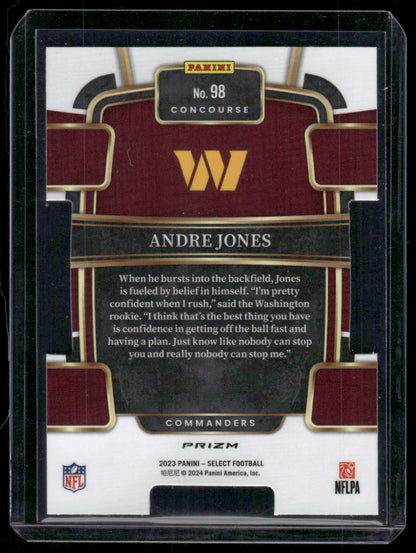 2023 Panini Select Andre Jones #98 RC