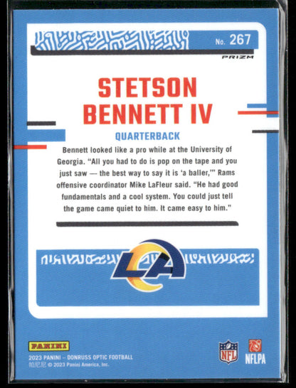 2023 Panini Optic Stetson Bennett IV #267 Holo Rated Rookie