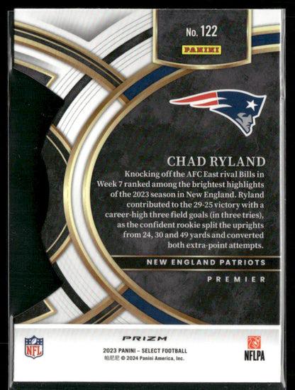 2023 Panini Select Chad Ryland #122 Die Cut RC