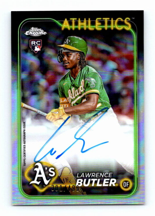 2024 Topps Chrome Lawrence Butler #RA-LBU Rookie /499 Autographed