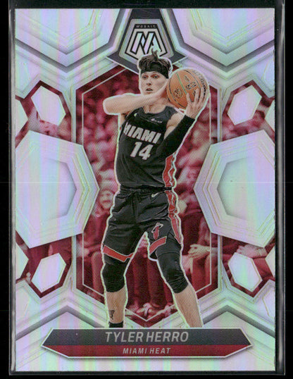 2023-24 Panini Mosaic Tyler Herro #11 Silver Prizm