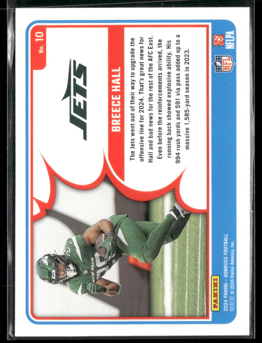 2024 Donruss Breece Hall #10 Action Packed #10