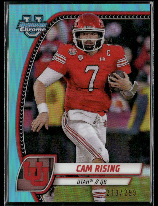 2024 Bowman Chrome University Cam Rising #36 Aqua 213/299