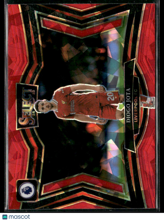 2024-25 Panini Select Premier League Diogo Jota #218 Red Ice Prizm Field Level
