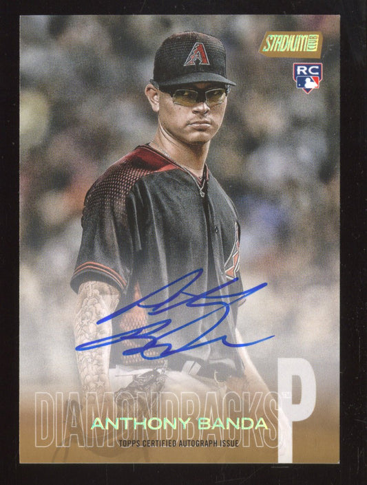 2018 Topps Stadium Club Anthony Banda #SCA-AB Autographs 1/1