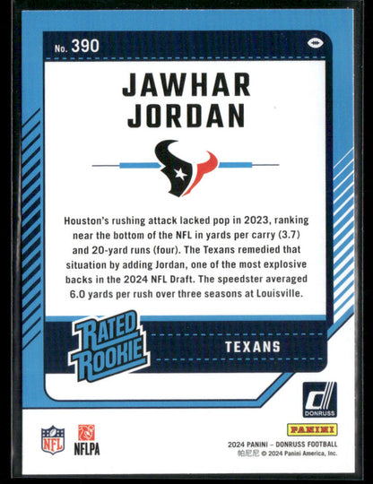 2024 Panini Donruss Jawhar Jordan #390