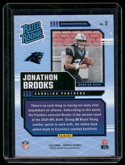 2024 Donruss Jonathon Brooks #3 Retro Rated Rookie