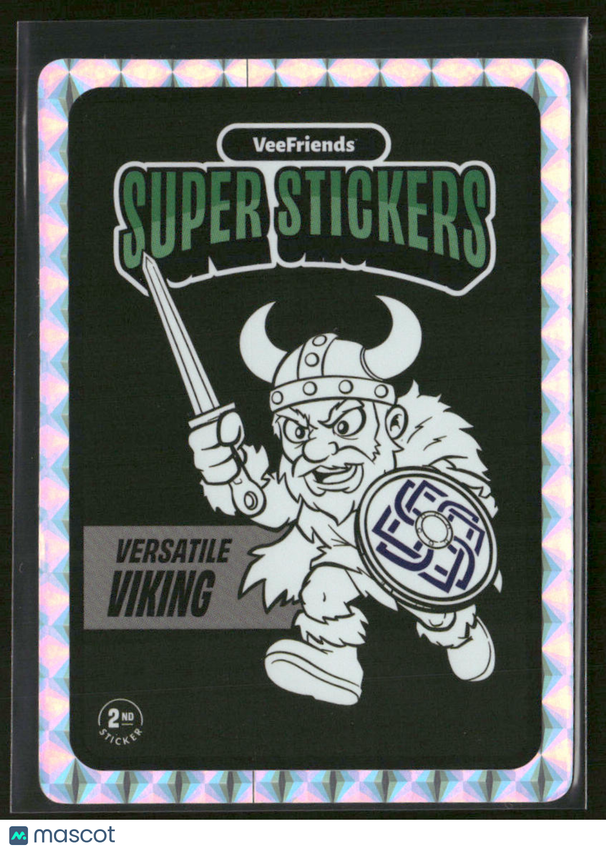 2025 VeeFriends SuperStickers Manga Series Versatile Viking Black And White SP