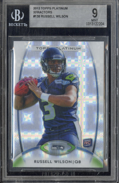 2012 Topps Platinum Russell Wilson #138 Xfractors BGS 9