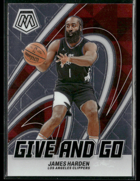 2023-24 Panini Mosaic James Harden #15 Give And Go