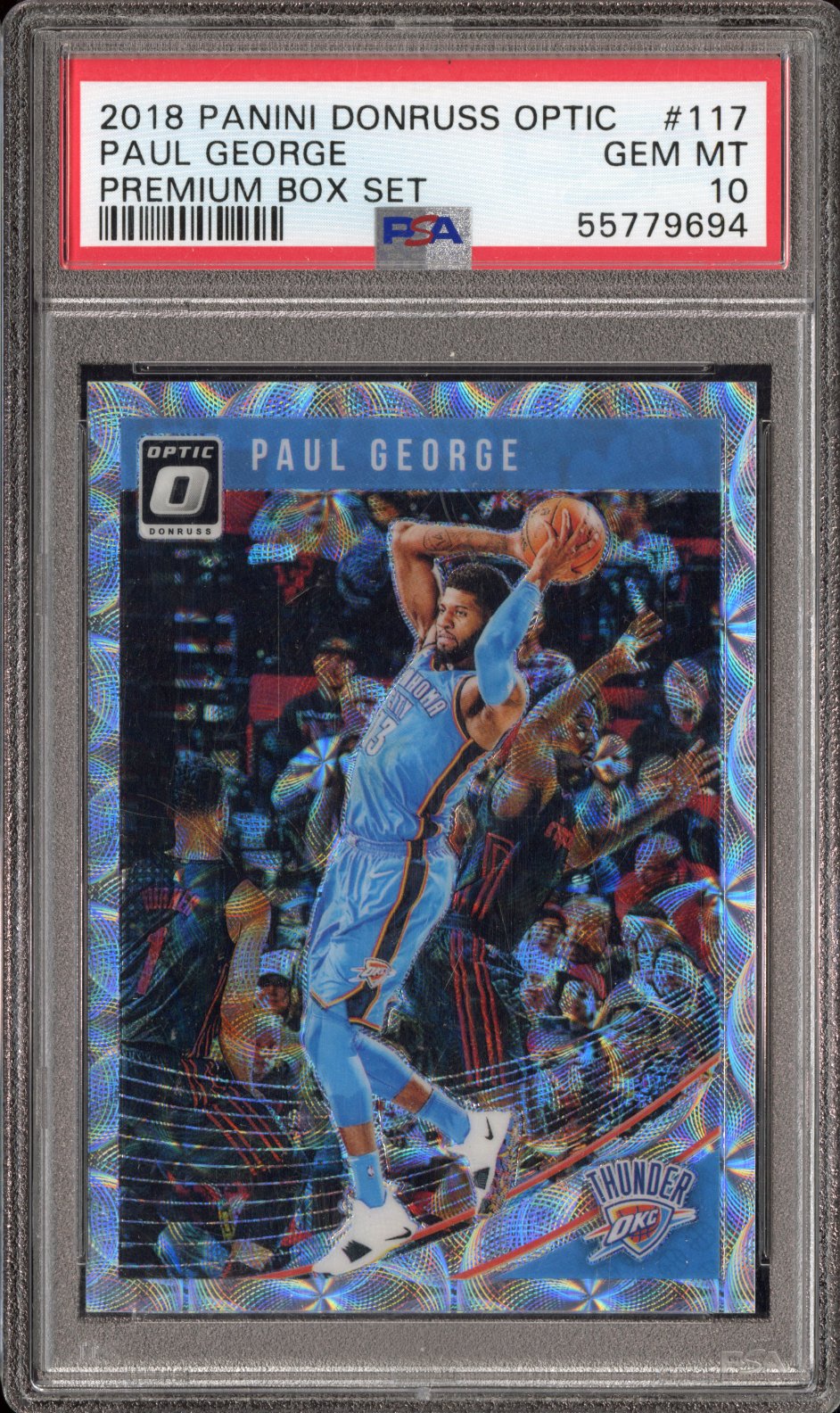 2018 Panini Donruss Optic Paul George #117 Premium Box Set PSA 10