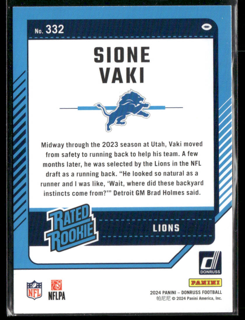 2024 Donruss Sione Vaki #332